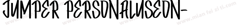 Jumper PERSONALUSEON字体转换